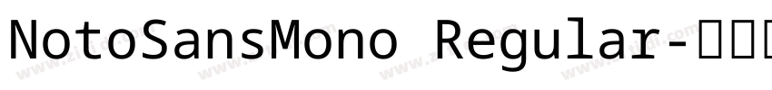 NotoSansMono Regular字体转换